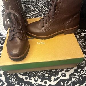 Chocolate Brown Combat Boots